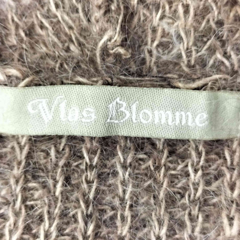 ヴラスブラム Vlas Blomme モヘア リネン混 ローゲージ ニットフーディ レディース FREE