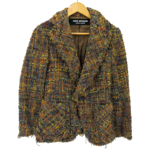 ジュンヤワタナベコムデギャルソン JUNYA WATANABE COMME des GARCONS 00AW ミックスツイード クロップド ツイードジャケット AD2000 レディース JPN:S