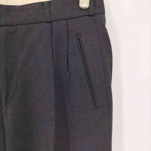 ヴィタルバルベリスカノニコ VITALE BARBERIS CANONICO ツータック ワイドスラックス 涙YKK メンズ 90