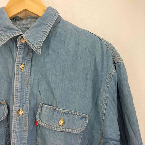 ビッグジョン BIG JOHN フラップポケット付き L/S デニムシャツ メンズ JPN:M