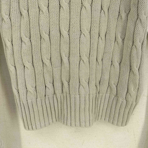 ポロラルフローレン POLO RALPH LAUREN PIMA COTTON ポニー刺繍 3D ケーブル ニット セーター レディース import:M