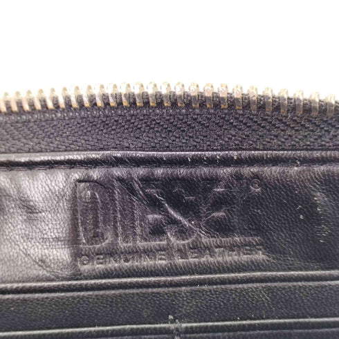 ディーゼル DIESEL ロゴプレートラウンドレザーウォレット メンズ