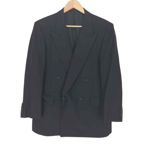 バーバリーズ BURBERRYS CASHMERE&WOOL カシミヤ混 ウール ダブルブレストテーラードジャケット メンズ
