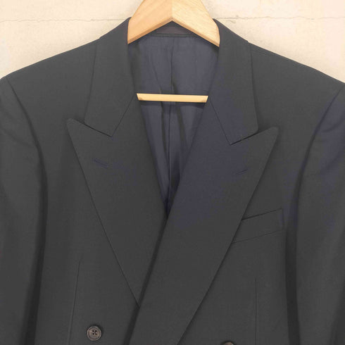バーバリーズ BURBERRYS CASHMERE&WOOL カシミヤ混 ウール ダブルブレストテーラードジャケット メンズ