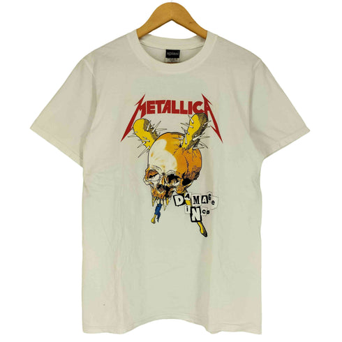 AGAINSTボディ りょうめんプリントバンドTシャツ Damage Inc メンズ JPN:L