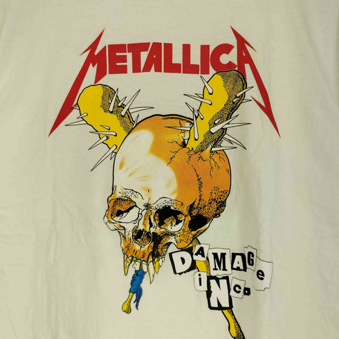 AGAINSTボディ りょうめんプリントバンドTシャツ Damage Inc メンズ JPN:L