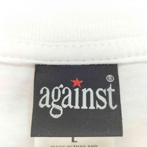 AGAINSTボディ りょうめんプリントバンドTシャツ Damage Inc メンズ JPN:L