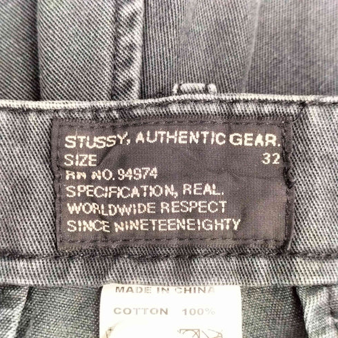 ステューシー Stussy 00S AUTHENTIC GEAR. ボタンフライパンツ メンズ 32