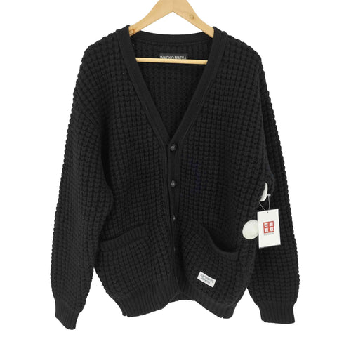 ワコマリア WACKO MARIA WAFFLE KNIT CARDIGAN ワッフル ニット カーディガン メンズ JPN:L
