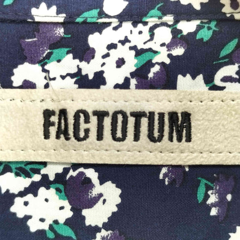 ファクトタム FACTOTUM フラワー総柄 両フラップ S/Sシャツ メンズ JPN:48
