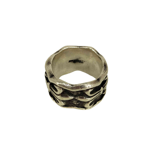 STERLING ゴシック調 ワイドリング メンズ 19号