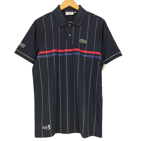 ラコステ LACOSTE テニスプレイヤーモデル ストライプ 半袖 ポロシャツ メンズ JPN:4
