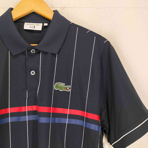 ラコステ LACOSTE テニスプレイヤーモデル ストライプ 半袖 ポロシャツ メンズ JPN:4