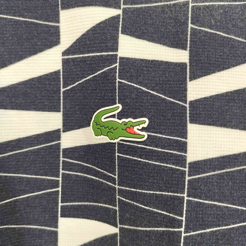 ラコステ LACOSTE 鹿の子 S/S ポロシャツ アミダクジ柄 メンズ import:M