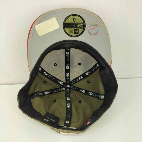 ニューエラ NEW ERA 59fifty 迷彩 チームロゴ刺繍 6パネルキャップ メンズ 8