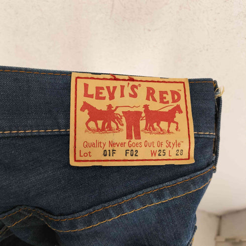 リーバイスレッド Levis RED 00s 02AW クロアチア製 01F F02 BOOT CUT ローライズ 立体裁断 ブーツカット デニムパンツ Y2K レディース 25/28