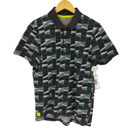 ラコステ LACOSTE 鹿の子 S/S ポロシャツ アミダクジ柄 メンズ