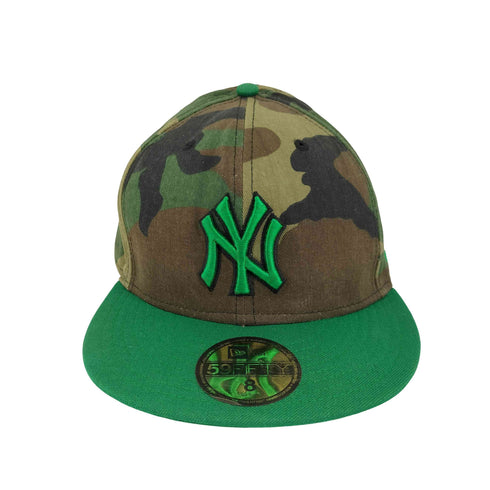 ニューエラ NEW ERA 59fifty 迷彩 チームロゴ刺繍 6パネルキャップ メンズ 8