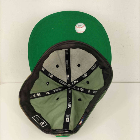 ニューエラ NEW ERA 59fifty 迷彩 チームロゴ刺繍 6パネルキャップ メンズ 8