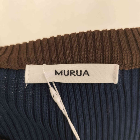 ムルーア MURUA バイカラーレイヤードニット レディース FREE