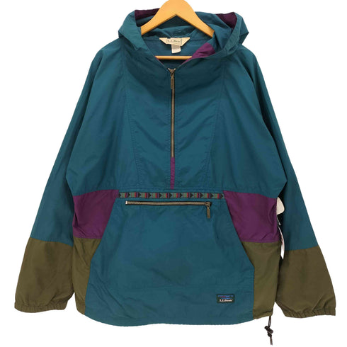 エルエルビーン L.L.Bean 90s ナイロン マルチカラー チロリアンテープ アノラックパーカー メンズ import:L