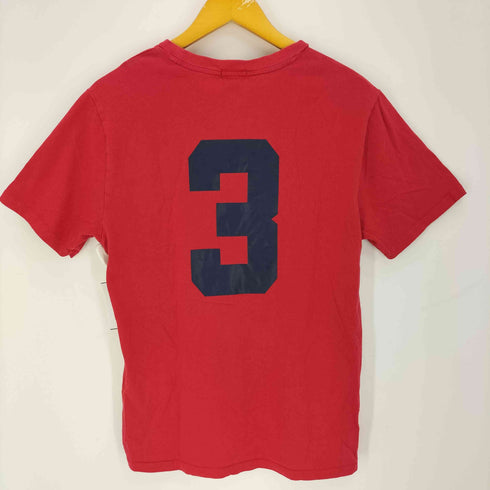 ポロラルフローレン POLO RALPH LAUREN ビッグポニー刺繍 ナンバリング バックプリント ショルダーパネル S/S シャツ メンズ import:XL