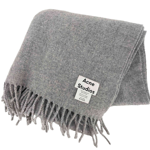 アクネストゥディオズ ACNE STUDIOS イタリア製 virgin wool 200×45cm ウール フリンジ マフラー レディース