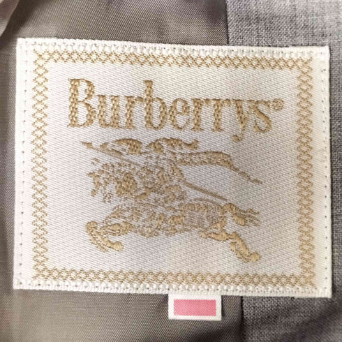 バーバリーズ BURBERRYS 90S 白タグ エンブレム刺繍 ダブルブレスト 背抜き テーラードジャケット レディース 11AR
