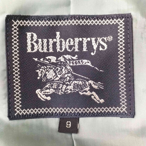 バーバリーズ BURBERRYS 金ボタン エンブレム刺繍 パイピング ウール ジャケット レディース 9