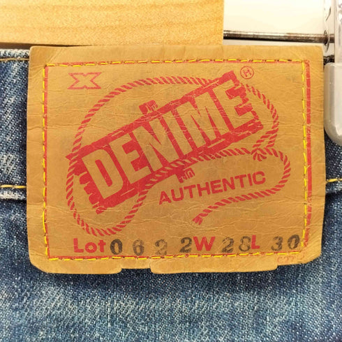 ドゥニーム Denime 日本製 UNIVERSALジップ 0622 ブーツカットジップフライデニムパンツ メンズ 28/30