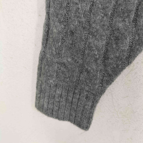 CALNAMUR ケーブルジップフーディーニット レディース FREE