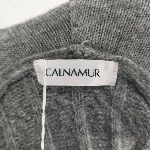 CALNAMUR ケーブルジップフーディーニット レディース FREE