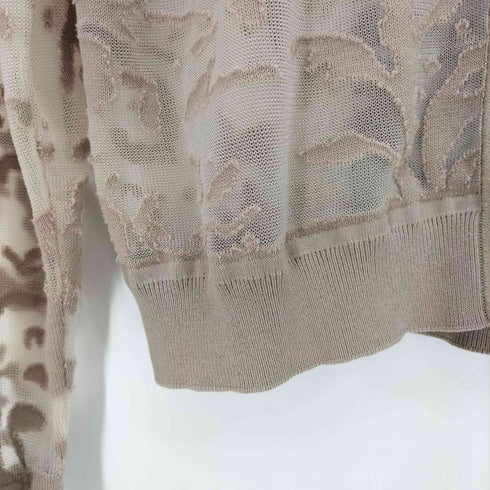 ミズイロインド mizuiro ind 26ss mesh embroidery crew C/D レディース