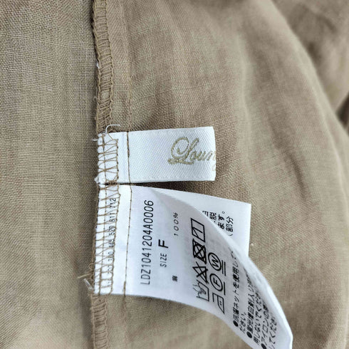 ラウンジドレス Loungedress リネンバックタイシャツ レディース FREE