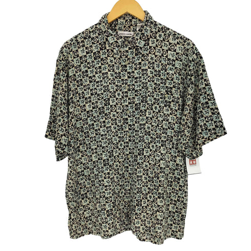 ピエールカルダン pierre cardin 総柄レーヨン S/S シャツ メンズ import:L
