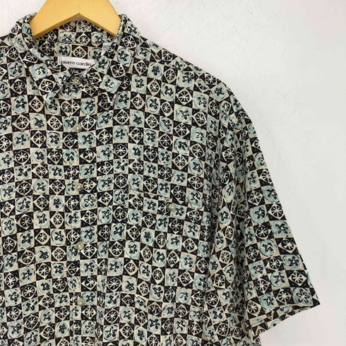 ピエールカルダン pierre cardin 総柄レーヨン S/S シャツ メンズ import:L