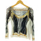 エイチアンドエム H&M × GLENN MARTENS 25AW コラボ 総柄 プリント トップス トロンプルイユ パワーネット セカンドスキン レディース import:S