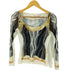 エイチアンドエム H&M × GLENN MARTENS 25AW コラボ 総柄 プリント トップス トロンプルイユ パワーネット セカンドスキン レディース import:S