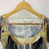 エイチアンドエム H&M × GLENN MARTENS 25AW コラボ 総柄 プリント トップス トロンプルイユ パワーネット セカンドスキン レディース import:S
