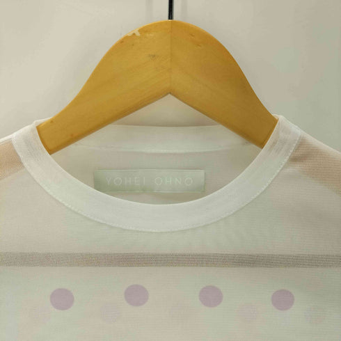 ヨウヘイオオノ yohei ohno 25AW Graphic Mesh Top グラフィック メッシュ トップ 総柄 ドット プリント シアー パワーネット セカンドスキン レディース JPN:36
