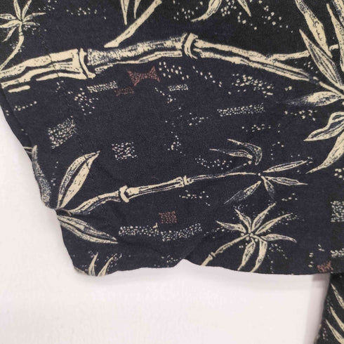 ナイツブリッジ KNIGHTSBRIDGE 総柄レーヨン S/S シャツ メンズ import:L