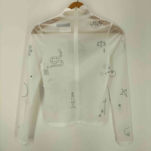 ヨウヘイオオノ yohei ohno × VOILLD 25SS Tatto Mesh Top コラボ タトゥー メッシュ トップ パワーネット セカンドスキン レディース JPN:36
