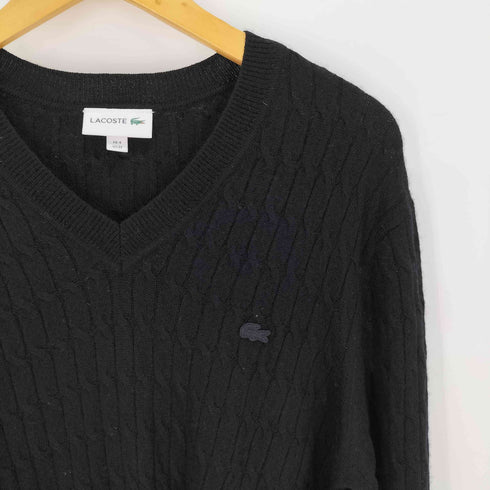 ラコステ LACOSTE cashmere カシミヤ混 Vネックセーター メンズ import:M