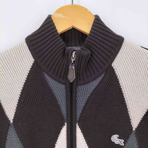 ラコステ LACOSTE アーガイル ウールドライバーズニット メンズ JPN:4