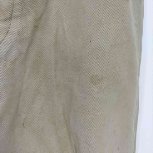ユーエスアーミー U.S. ARMY 40s M-45 45 KHAKI CHINO TROUSERS 細ベルトループ 尿素ボタン 片玉縁 シングルステッチ 45カーキ チノ メンズ S