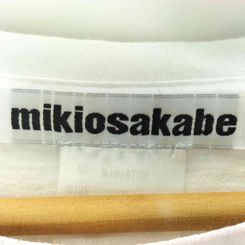 ミキオサカベ MIKIOSAKABE 19AW 絵画 アート グラフィック プリント コーティング スリーブ S/S Tシャツ レディース FREE