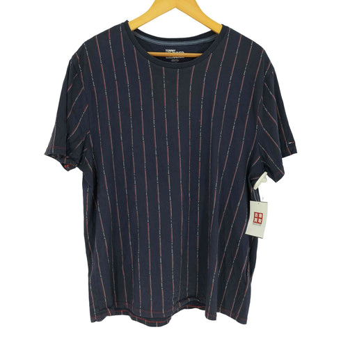 トミーヒルフィガー TOMMY HILFIGER ロゴストライプ クルーネックTシャツ メンズ JPN:L