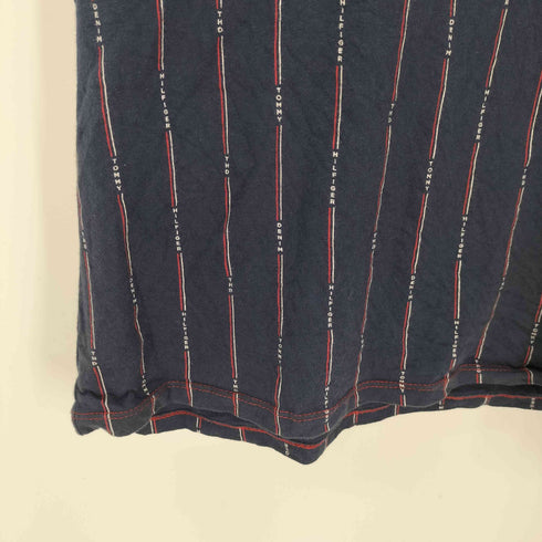 トミーヒルフィガー TOMMY HILFIGER ロゴストライプ クルーネックTシャツ メンズ JPN:L