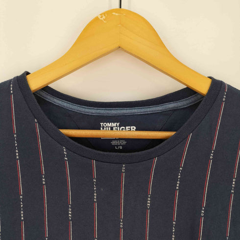 トミーヒルフィガー TOMMY HILFIGER ロゴストライプ クルーネックTシャツ メンズ JPN:L