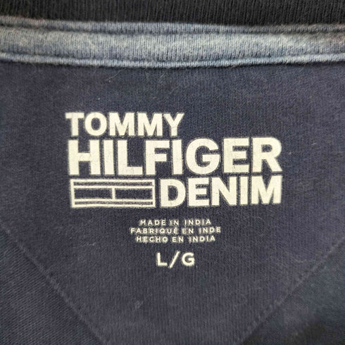 トミーヒルフィガー TOMMY HILFIGER ロゴストライプ クルーネックTシャツ メンズ JPN:L